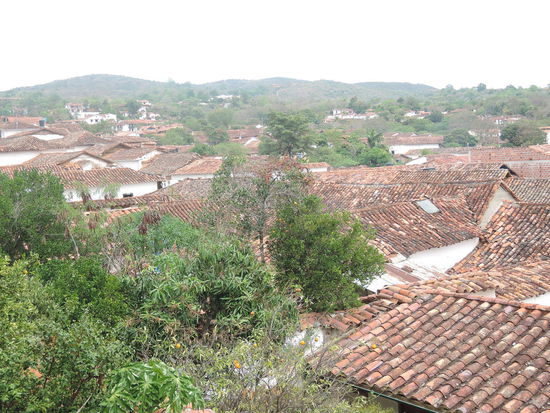 Blick ueber die Daecher von Barichara