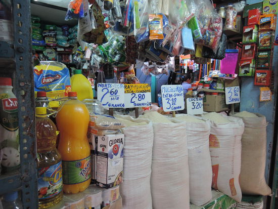 Hier wird der Reis offen verkauft