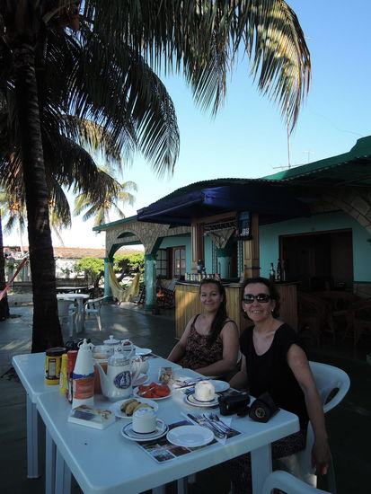 Fruehstueck direkt am Strand