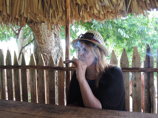 ...und zum Schluss gibt es eine Rauchprobe