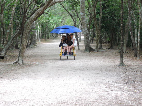 So kommt man von einem Tempel zum naechsten, wenn man fusskrank ist...