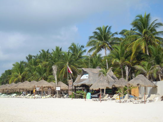 Der Strand in Playa del Carmen