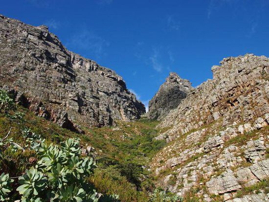 Der Weg hinauf auf den Tafelberg