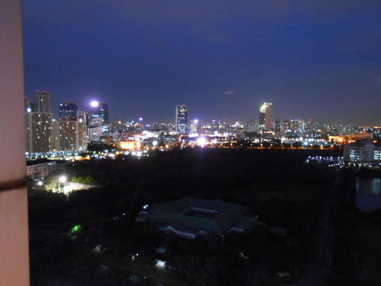 Aussicht auf Bangkok bei Nacht