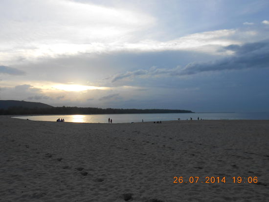 Unendlich weit zieht sich der Strand dahin...