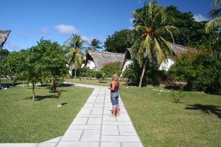 im Garten der Island Lodge