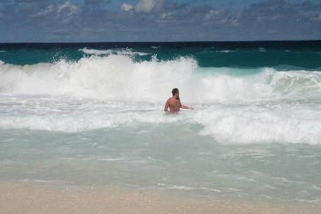 Baden an der Grand Anse - gefährlich !