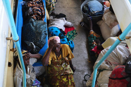 Pause nach dem hektischen Besteigen der Ilala.