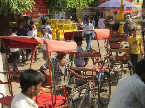 Verkehrschaos in Dehli