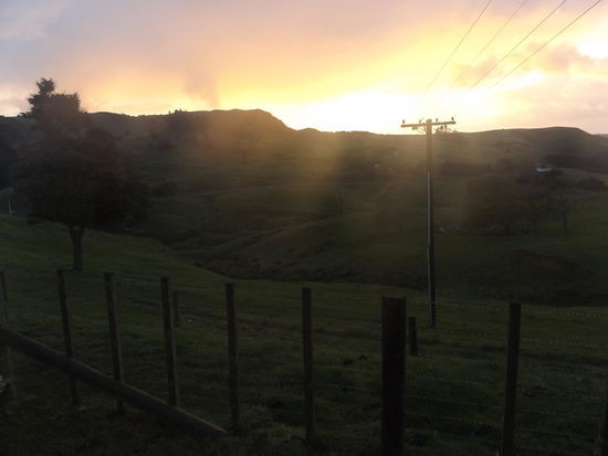 Aus meiner Huette hatte ich jeden morgen den besten Blick auf den Sonnenaufgang