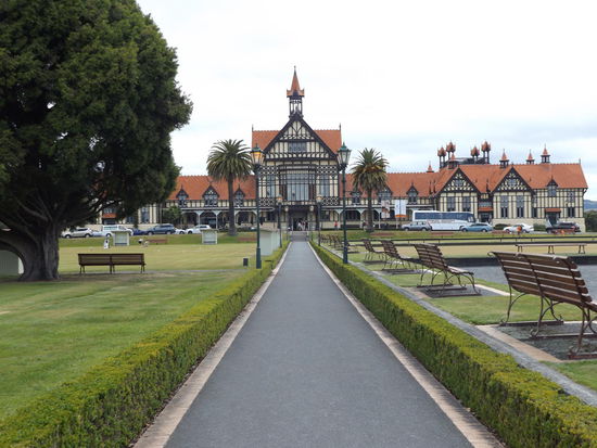 Das Museum in Rotorua ist das Motiv, dass in Neuseeland am meisten fotografiert wird.
