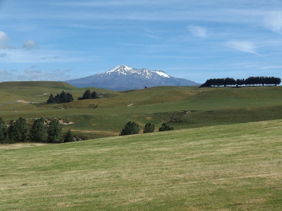 Mount Ruapehu (2797 m), der hoechste Berg auf der Nordinsel