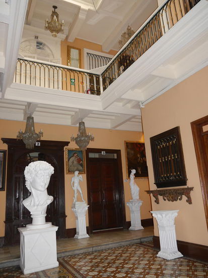 Die Lobby unseres Hostels.. ebenfalls im Kolonialstil