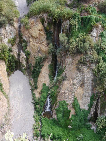 Wasserfall kurz vor der Oase