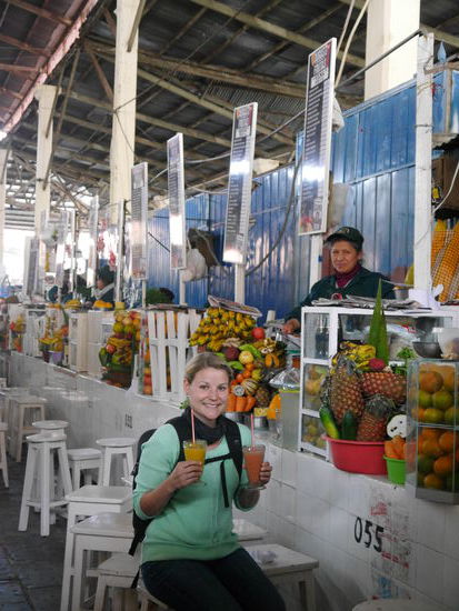 Kleine Stärkung auf dem Markt