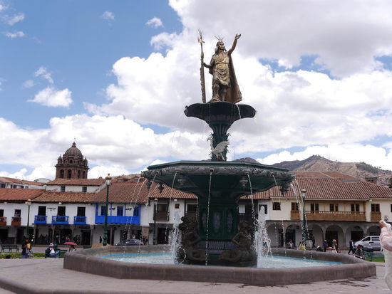 Brunnen am Plaza de Armas