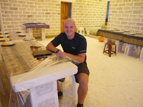 Unerkunft kompett aus Salz