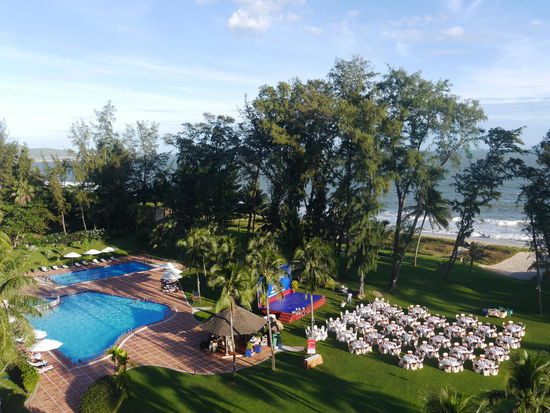 Blick von unserem Balkon 