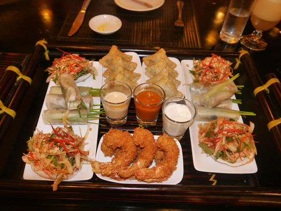 .. unsere geniale Vorspeisenplatte 