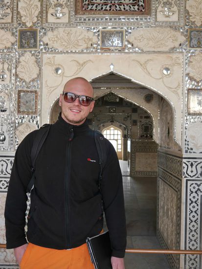 Jai Mandir- aufwändig verzierte Siegeshalle