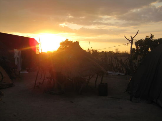 Abendstimmung im Dorf