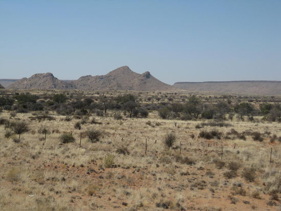Immer wieder unglaublich, wie viele km Zaun hier in Namibia verbaut sind. 
Es ist einfach ALLES eingezäunt.