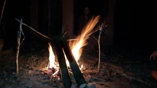 Hier wird Reis gekocht...  