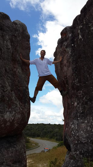 Überall gabs Felsen zum klettern, konnte mich nicht zurückhalten... 
