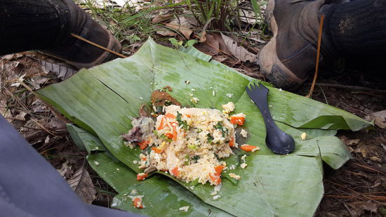 Lunchpaket auf Bananen Blatt....   