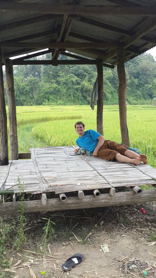An diesem Plätzchen las ich oft oder genoss einfach die Stille einmal wurde sie von einer Maus im Dach unterbrochen...  
