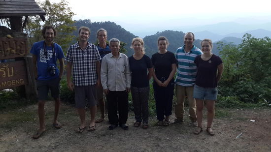 Das war unsere Truppe als ich kam bei einem Ausflug...