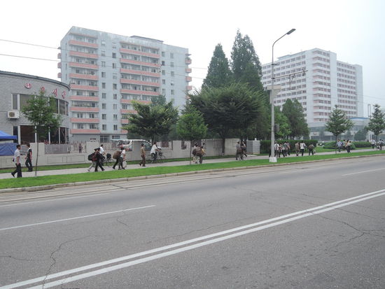 Eines von vielen (notgedrungen) aus dem Bus geschossenen Fotos.