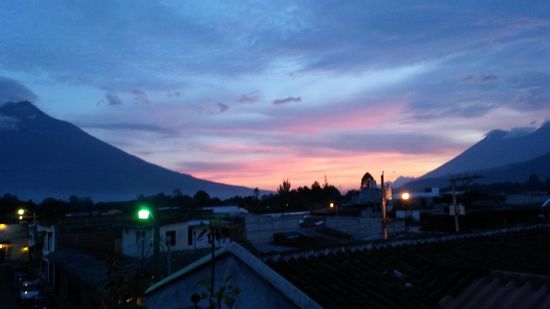 Letztes Bier auf der Terasse.