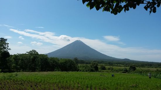 Einer der zwei Vulkane auf Ometepe.