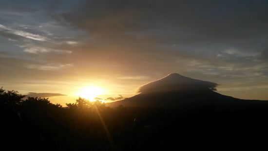 Abendlicher Blick vom Hostel.