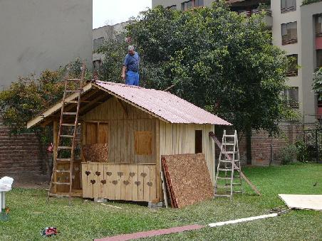 Bereits eine etwas fortgeschrittenere Bauphase unseres schweizer Chalets.