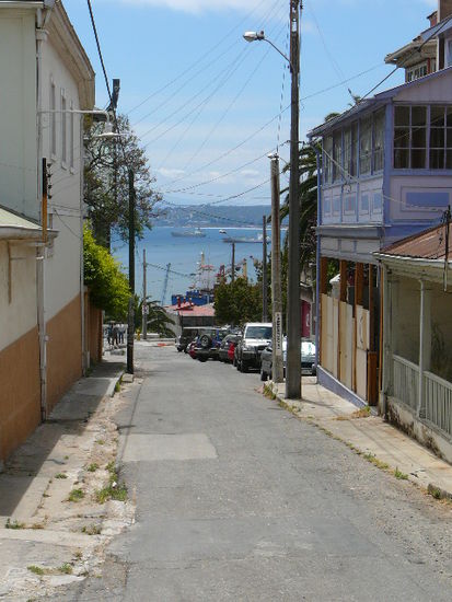Auf einem der vielen Hügel in Valparaiso