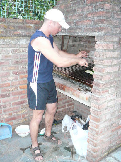 Jan, der Chef am Grill!