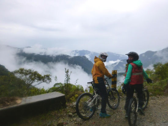 Daniel und ich auf der Death Road