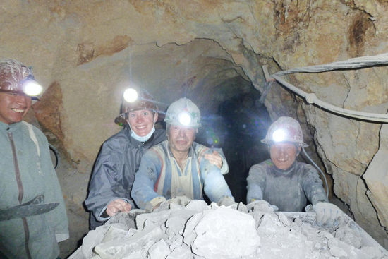 Jorge, ich und die beiden Schüttenfahrer 