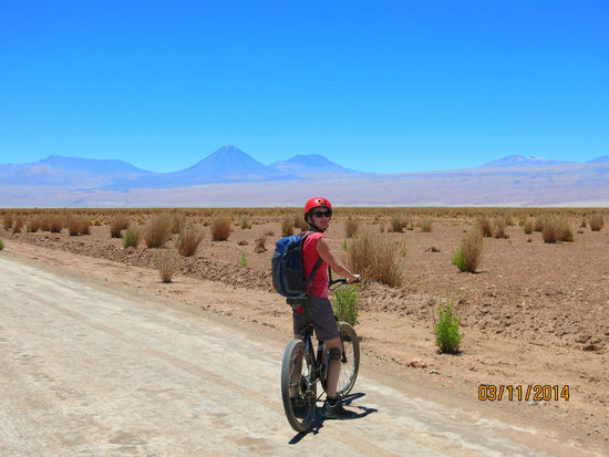 Radfahren in der Atacama-Wüste