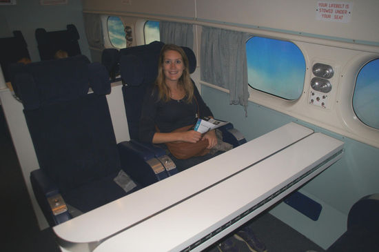 Te Papa Museum (in einem Flieger aus den ganz frühen Zeiten der Air New Zealand)