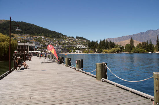 Lake Esplanade in Queenstown