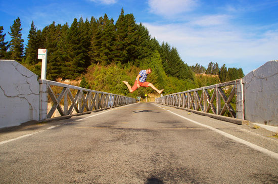Aufwärmen für die Wanderung