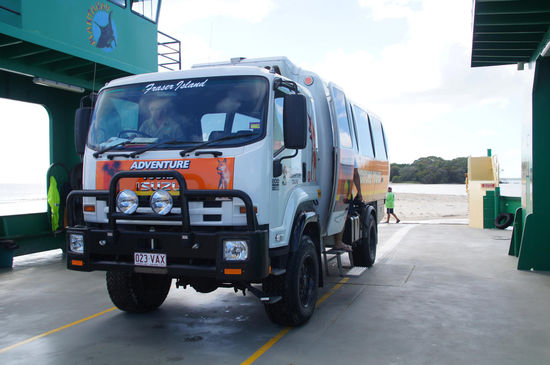 unser LKW auf der Fähre