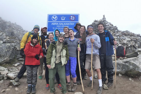 unsere Gruppe auf dem Salkantay-Pass