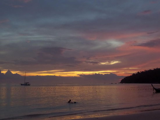 Sunset gestern Abend am Pattaya-Beach 