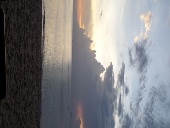 Sonnenuntergang - aber noch von Lanta ...