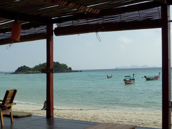 Der Ausblick beim Fruehstueck .. . Gibt schlechteres 