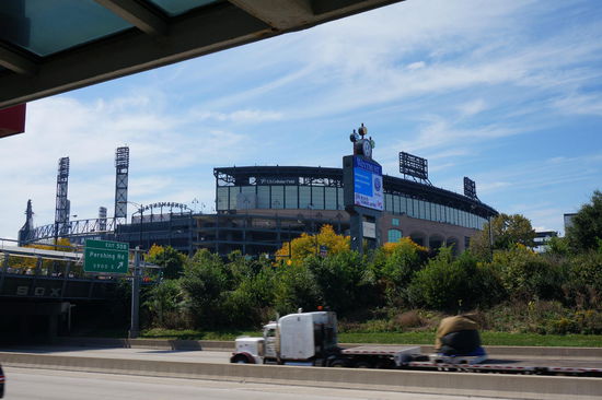 Blick auf das U.S. Cellular Field Baseballstadion